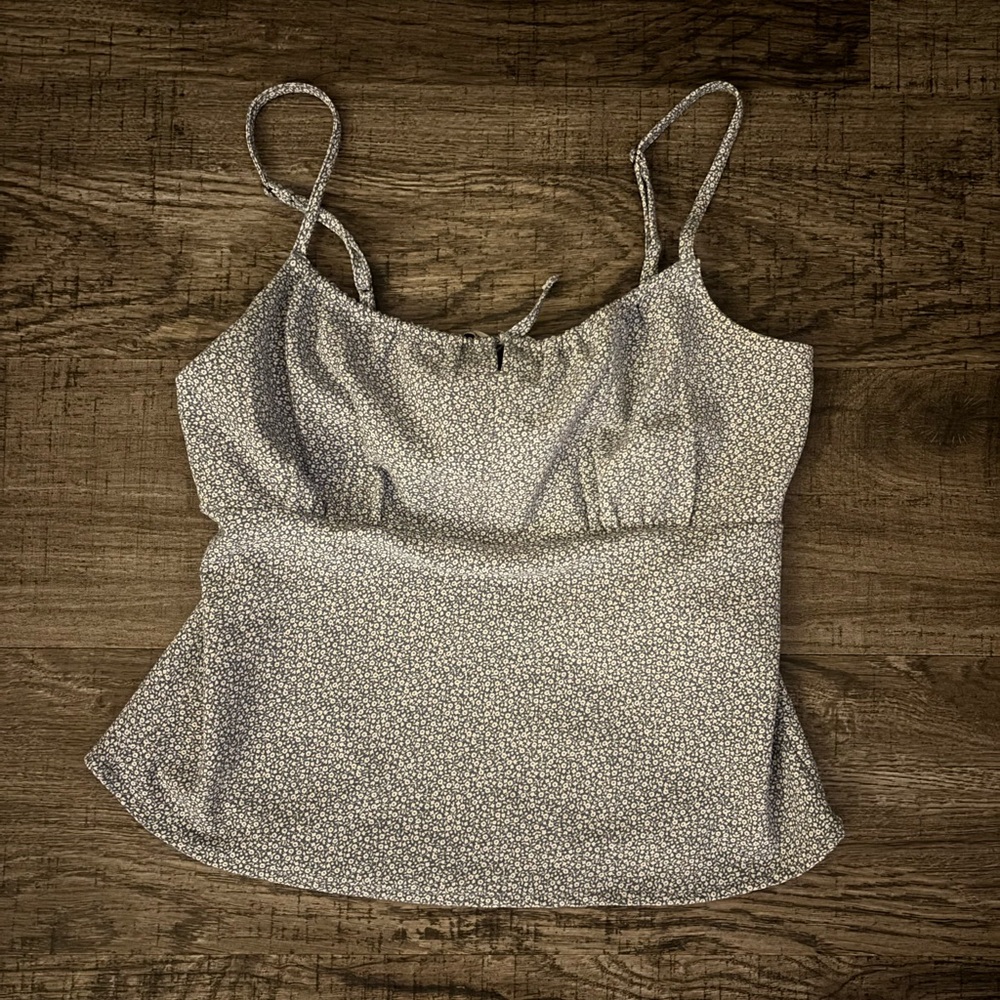 Abercrombie Blouse Blue Micro Floral